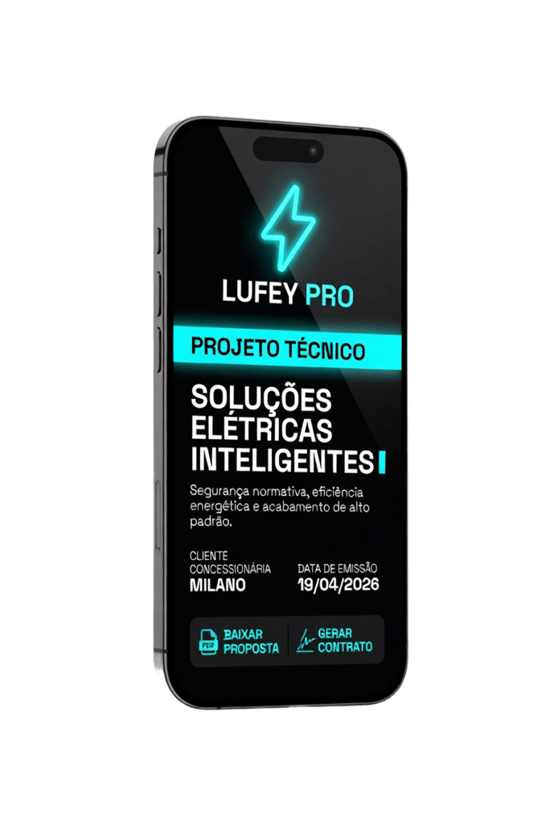 Plataforma LUFEY rodando no celular